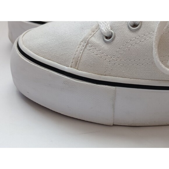 CONVERSE Women's Star Replay Platform Shoes 565365C White Size 10.5 - Picture 6 of 11